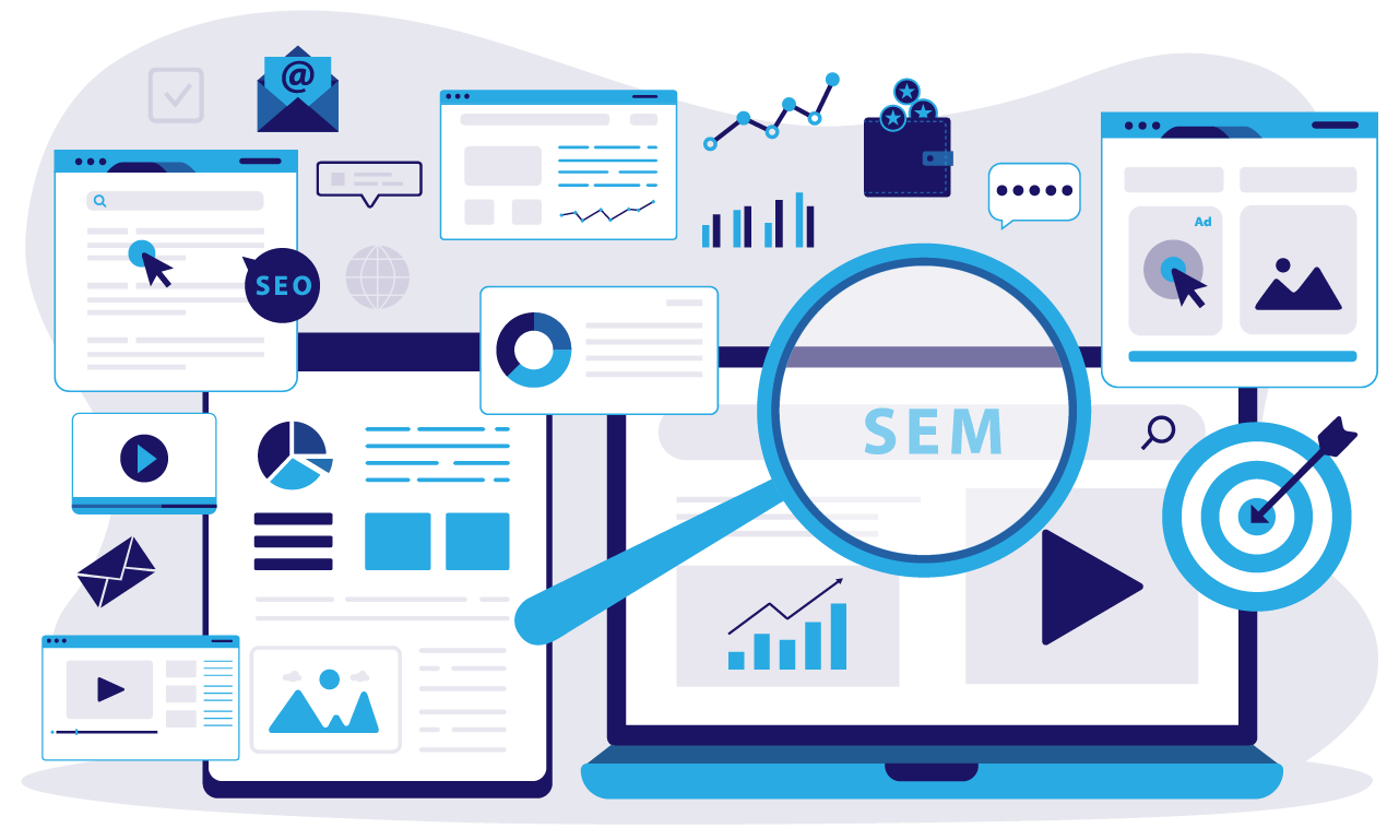 Analysis of Distinct Aspects of SEO and SEM